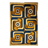 Tapis space age, années 70, couleur rare.