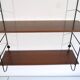 Vintage teak and metal shelf 1960