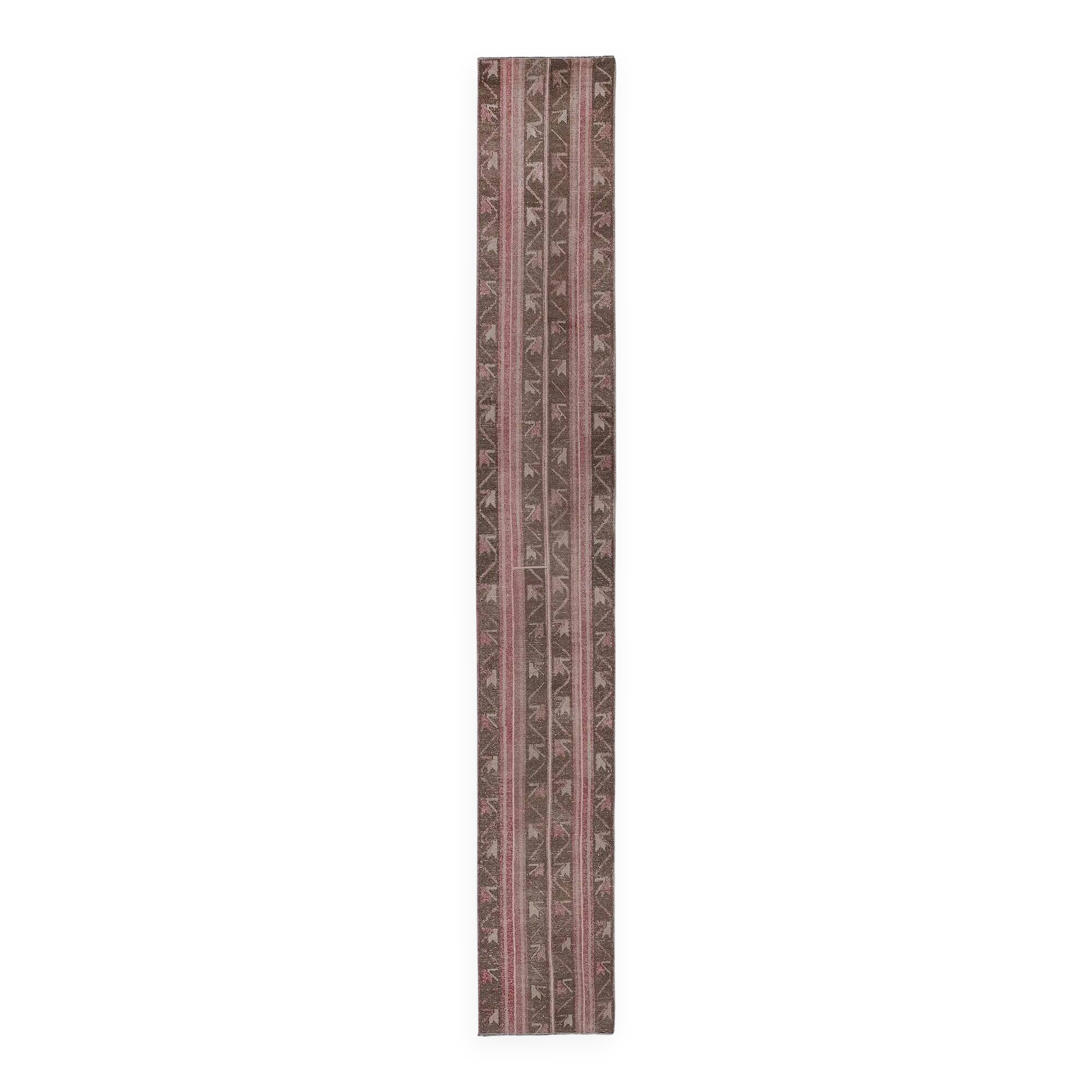 Vintage Turkish hallway rug 67x470 cm