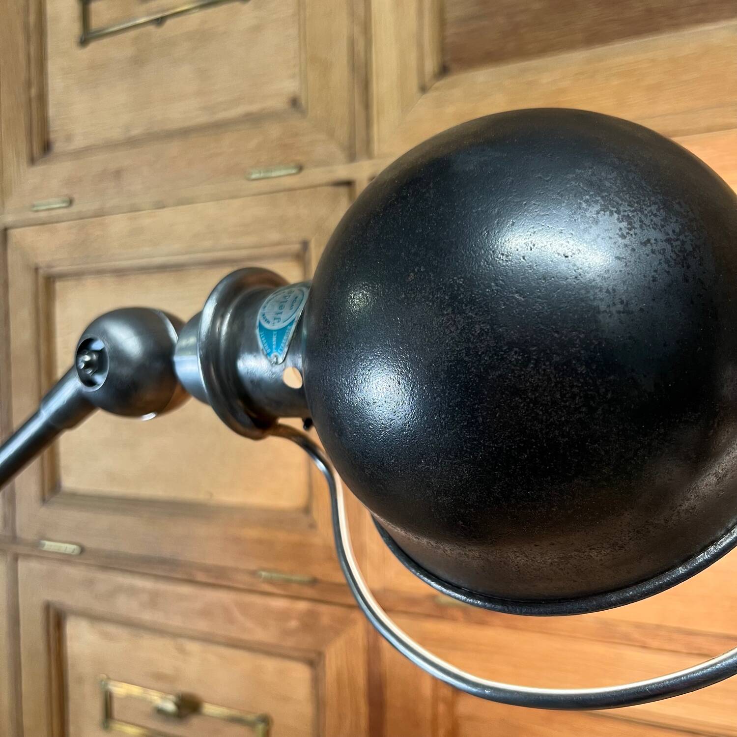 Lampe industriel  jieldé patiné