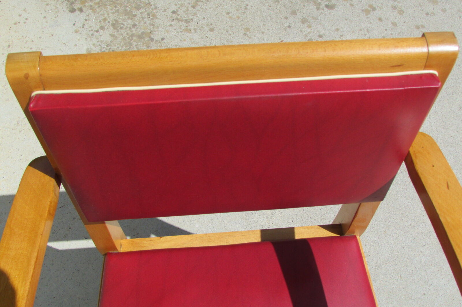 Pair of bridge armchairs , year 50-60 , beech