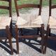 8 chaises paillées anciennes