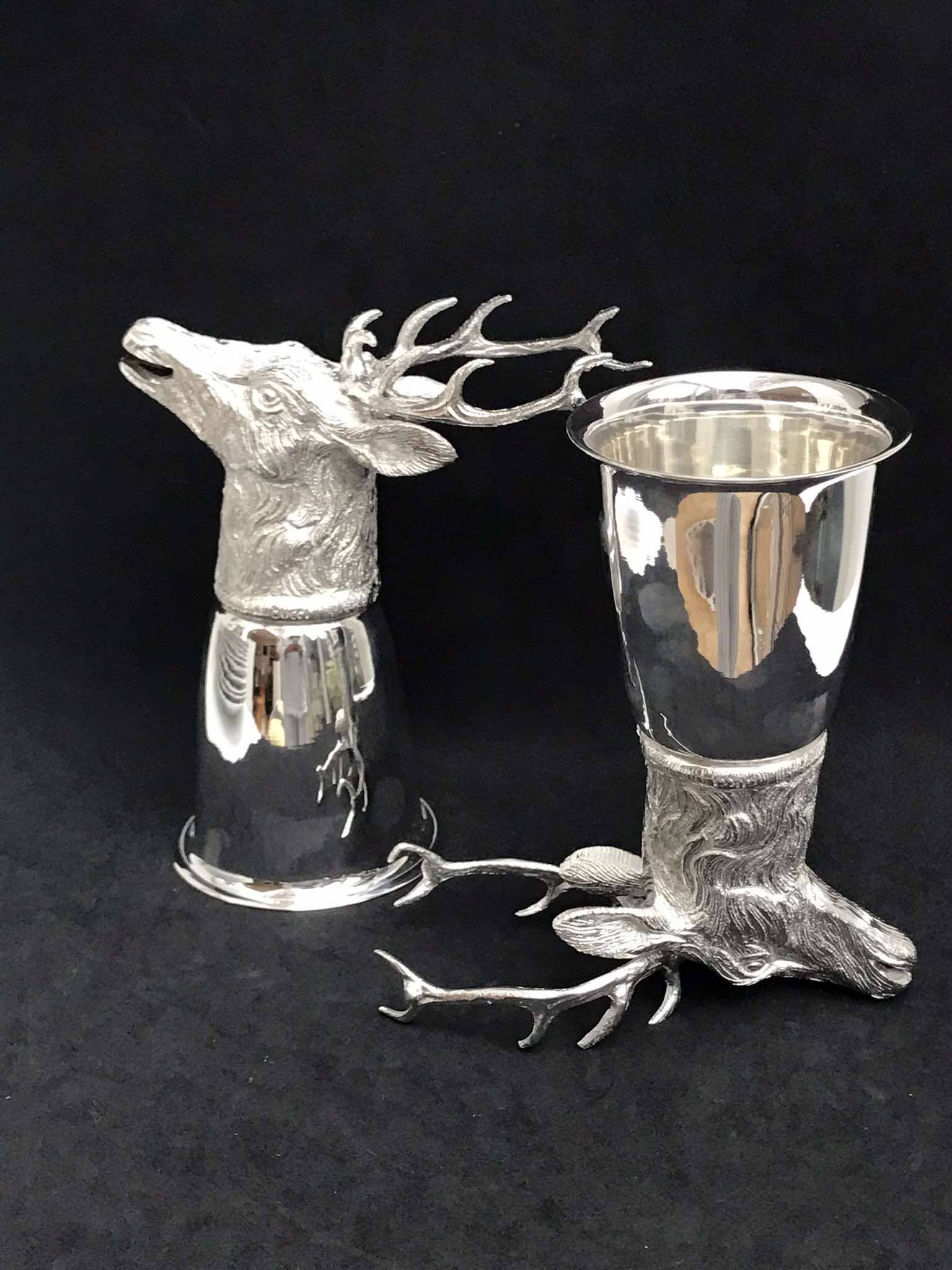 Gucci silver metal cups