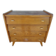 chest of drawers with compass feet, 1960s-1970s
