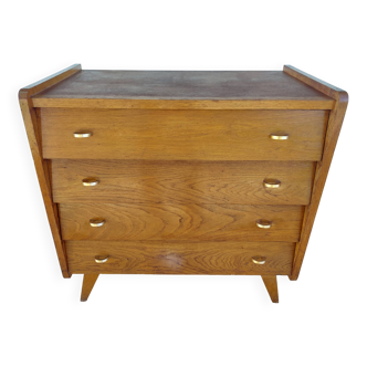 chest of drawers with compass feet, 1960s-1970s