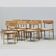Set Of Eight Oak A.M Møbler Model 501 Papercord Dining Chairs