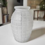 Moulded pressed glass vase