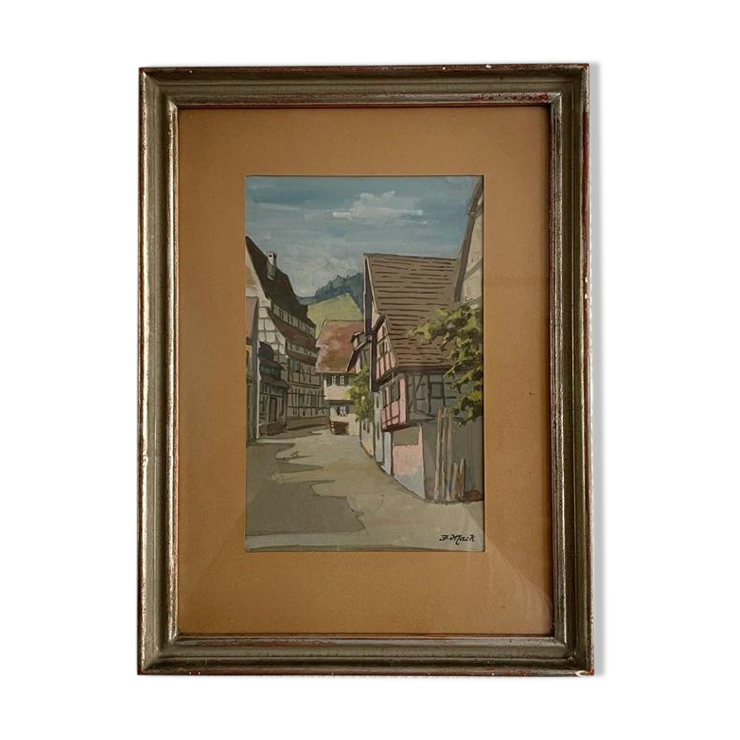 Watercolor Alsace 1930