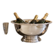 Large Luxury Silver Plated Champagne Ice Bucket / Wine Cooler on Pedestal