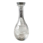Carafe design en cristal de lorraine/modèle gérard. décor style empire. haut 28 cm
