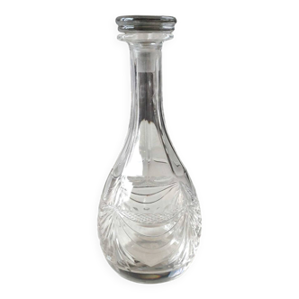Lorraine crystal design carafe/gérard model. empire style decor. height 28 cm