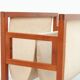 Teak & linen magazine rack by Henning Wind-Hansen for Sika Møbler, 1960s