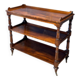 antique mahogany three-tiered étagère