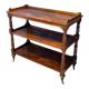antique mahogany three-tiered étagère
