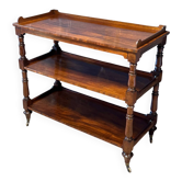 antique mahogany three-tiered étagère