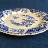 Gien greenware dish by Delft motif