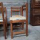 6 vintage 1970s pine Maison Regain chairs