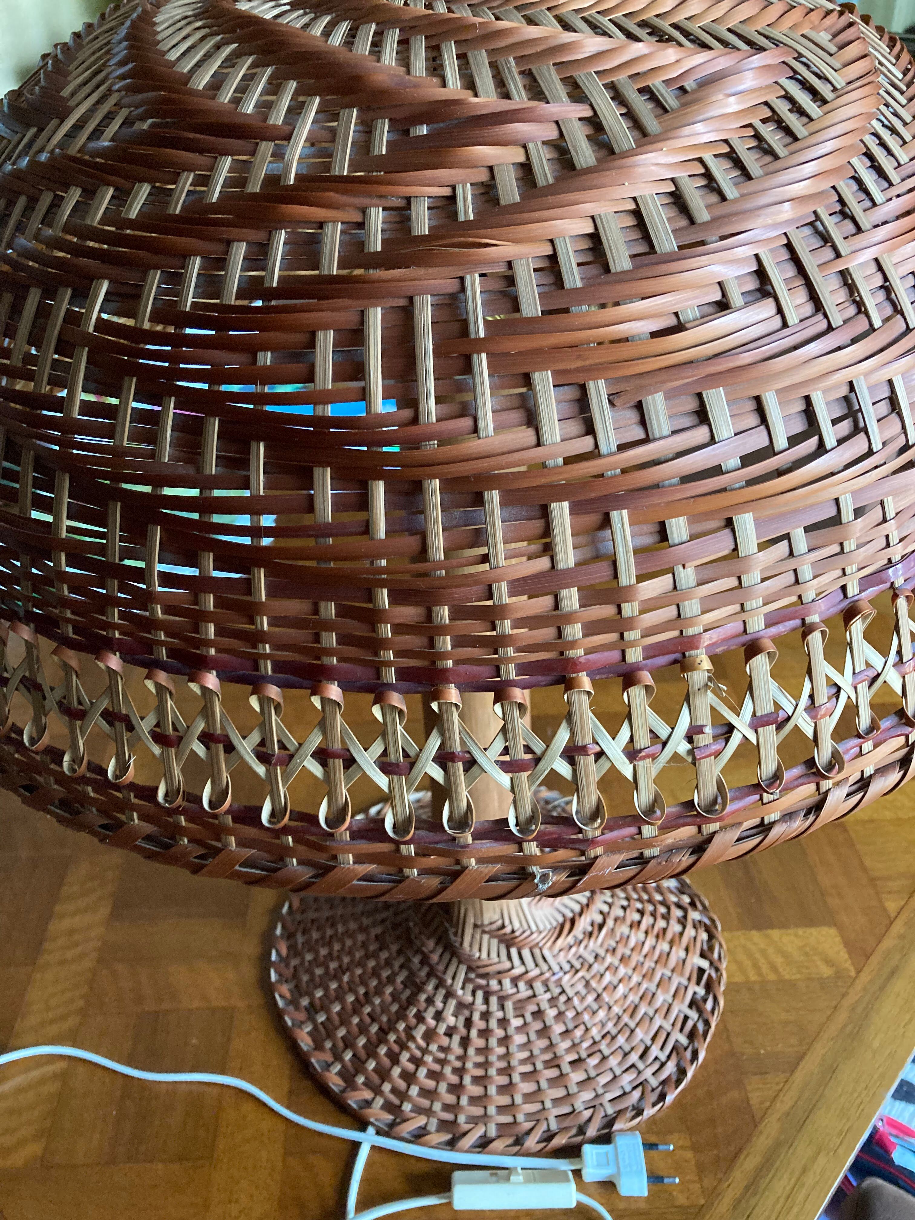 Vintage rattan lamp