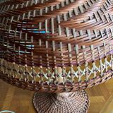 Vintage rattan lamp