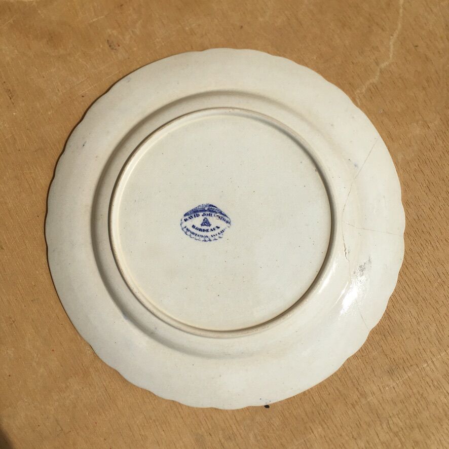 Table service - "Tapestry" - Johnston & Old man - burgundy ceramics