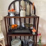 Vintage rattan bookcase