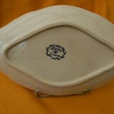 Longchamp earthenware dish cornflower decoration