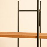 Large industrial handmade shelf in pine and metal