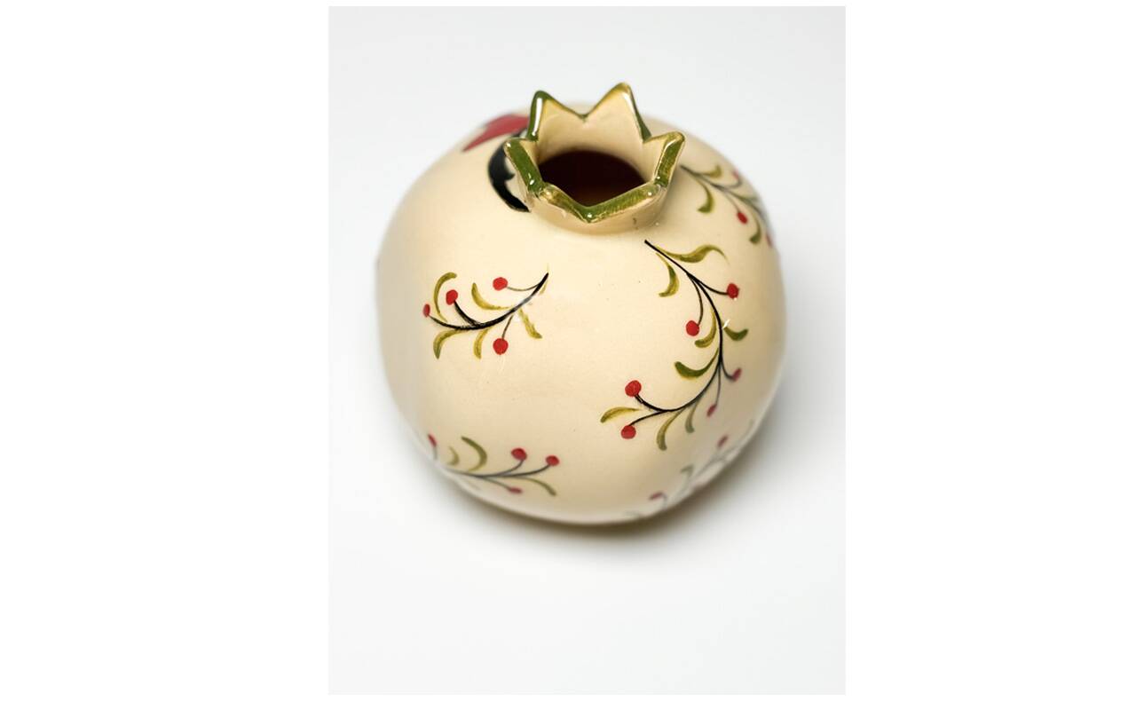 Grand vase in iznique ceramic christmas (red deer)