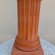 Antique fluted terracotta column or pedestal