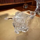 Bull ashtray in crystal