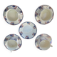 Badonviller Art Deco cups and saucers with “tulip” motif