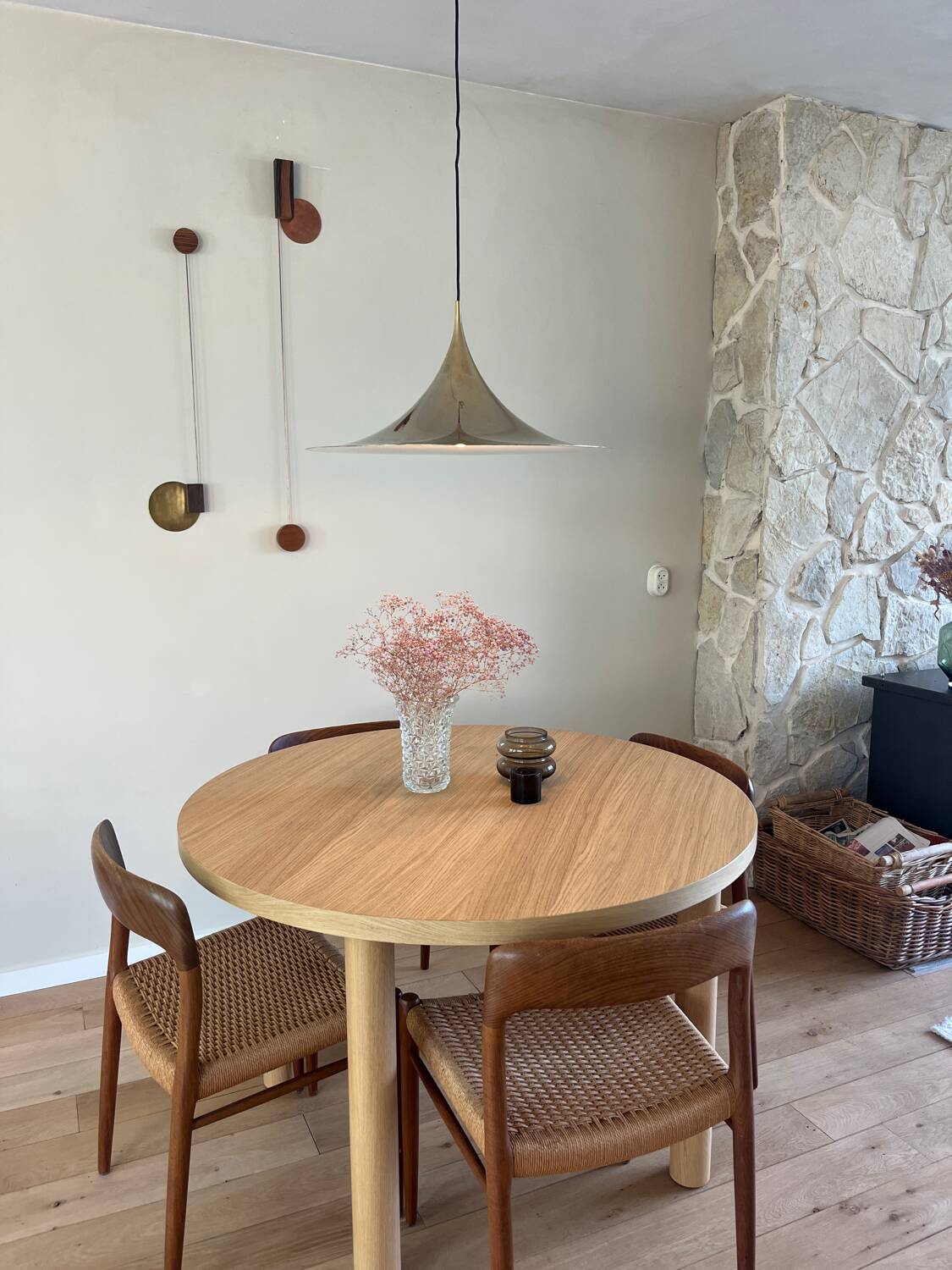 Vintage Fog & Mørup Semi pendant (60cm) - brass version