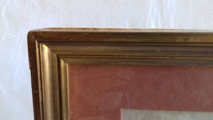 Ancient painting, watercolor with grapes