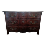 18th century crossbow chest of drawers in oak