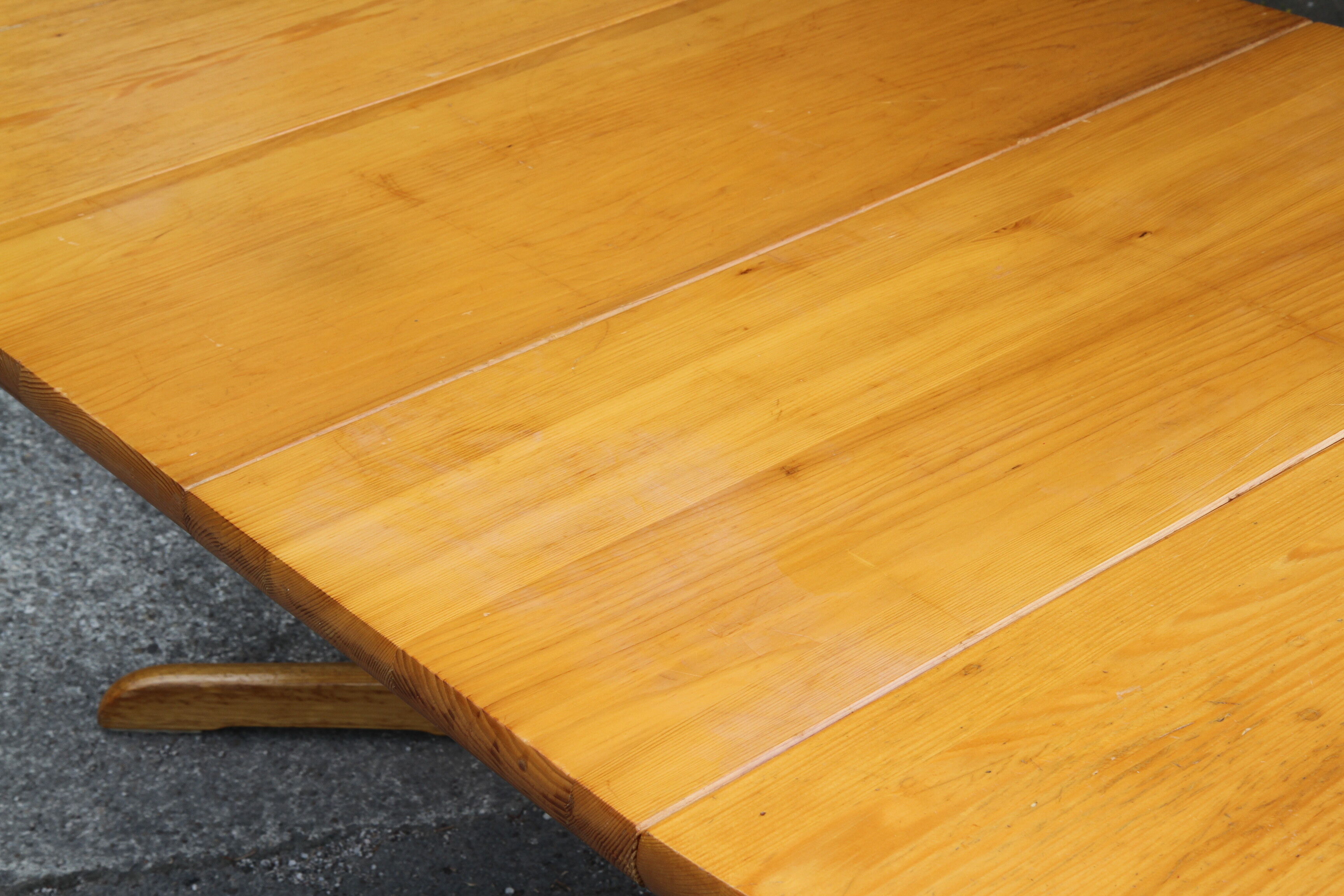 200cm pine expandable dining table