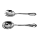 Silver metal salad servers