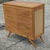 Commode vintage 1960 pied compas