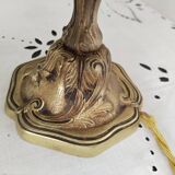 Lampe bouillotte en laiton doré style Empire 3 feux