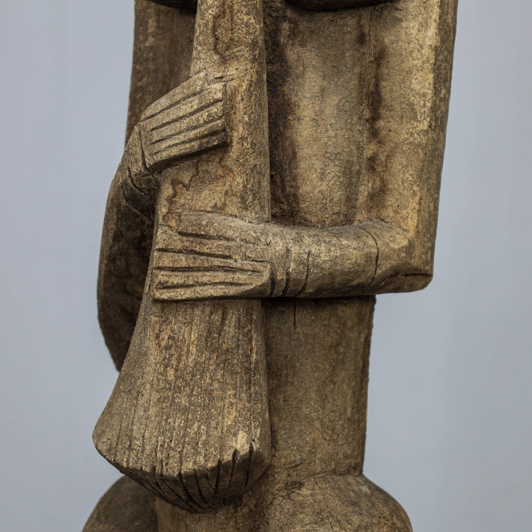 Hand-carved Dogon style female sculpture, Africa, 1970s