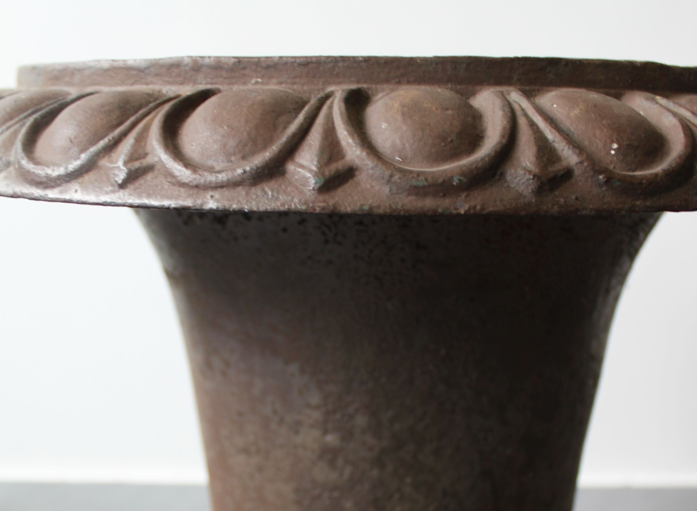 Cast iron planter in the style of a Campana urn, France