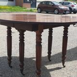 Louis Philippe 6-leg extendable table