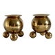 Pair of Mid-Century Swedish Brass Candle Holders by Gusum Bruk