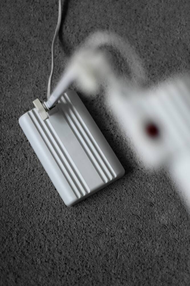 Modern adjustable desk lamp in mid-century style Dulux Junior by Lival Finland, 1980s.