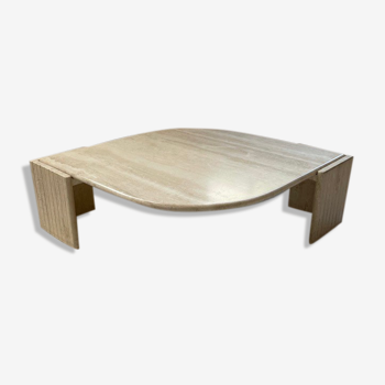 Coffee table "eye" travertine Roche Bobois