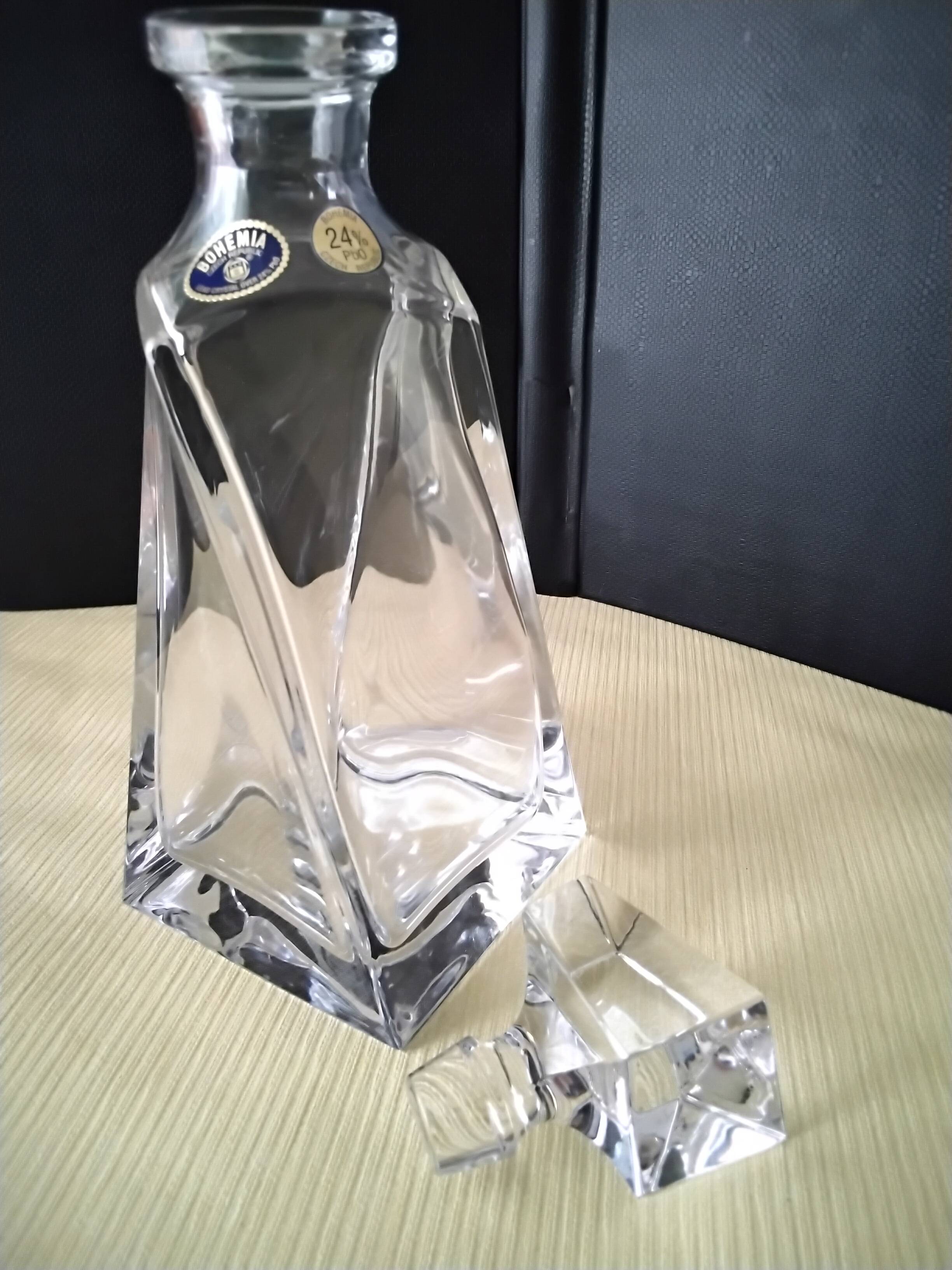 Bohemian Crystal Whiskey Decanter