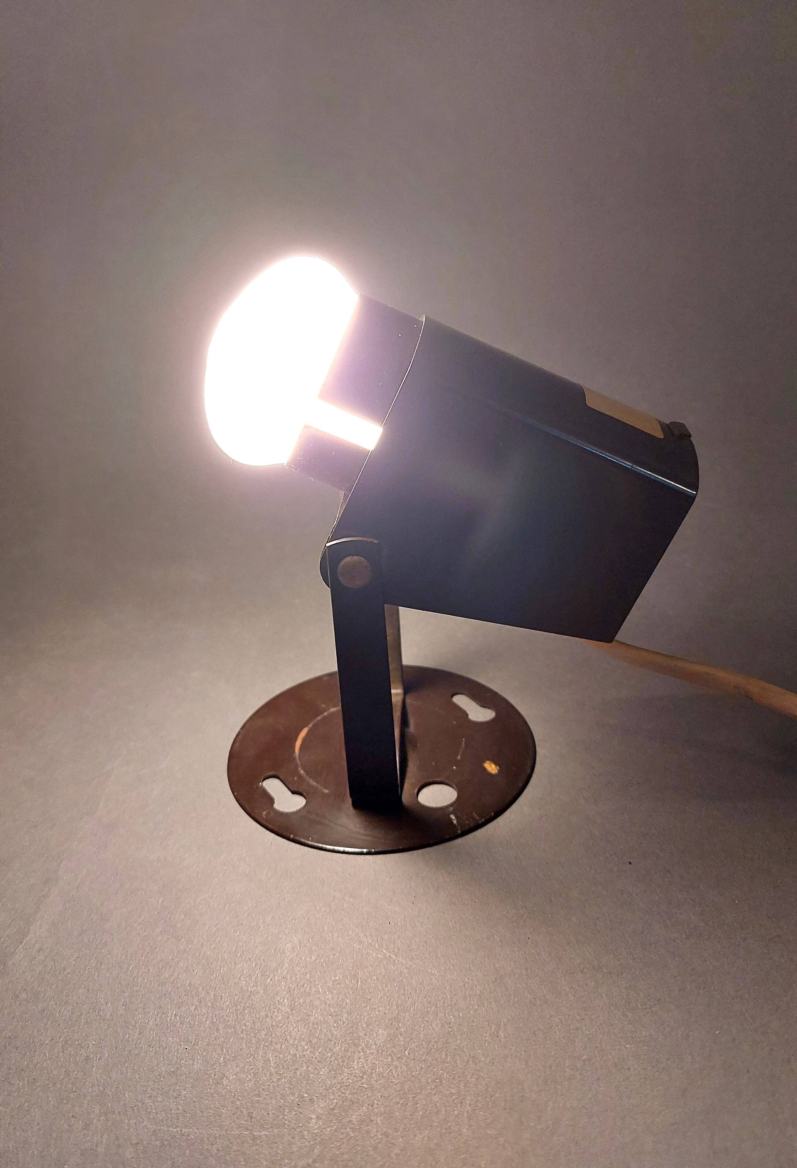 Lita 1950 wall lamp in vintage brown metal.