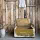 Patinated children's storage bench (renovated)