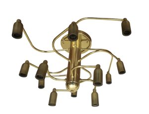 Lustre en laiton à 3 - niveaux