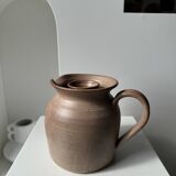 Rosé pitcher with internal compartment in stoneware