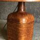 Grande lampe vintage en cuir